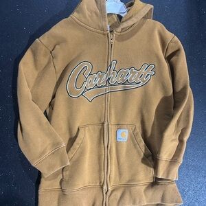 Carhartt Kids' Tan Zip-Up Hoodie